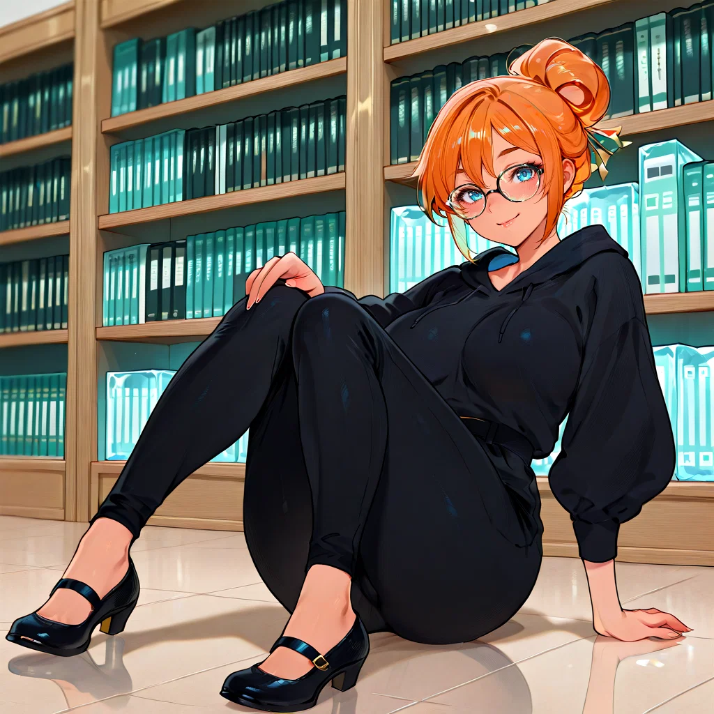 Your nerdy giantess girlfriend comes home after a long shopping trip, she missed you
