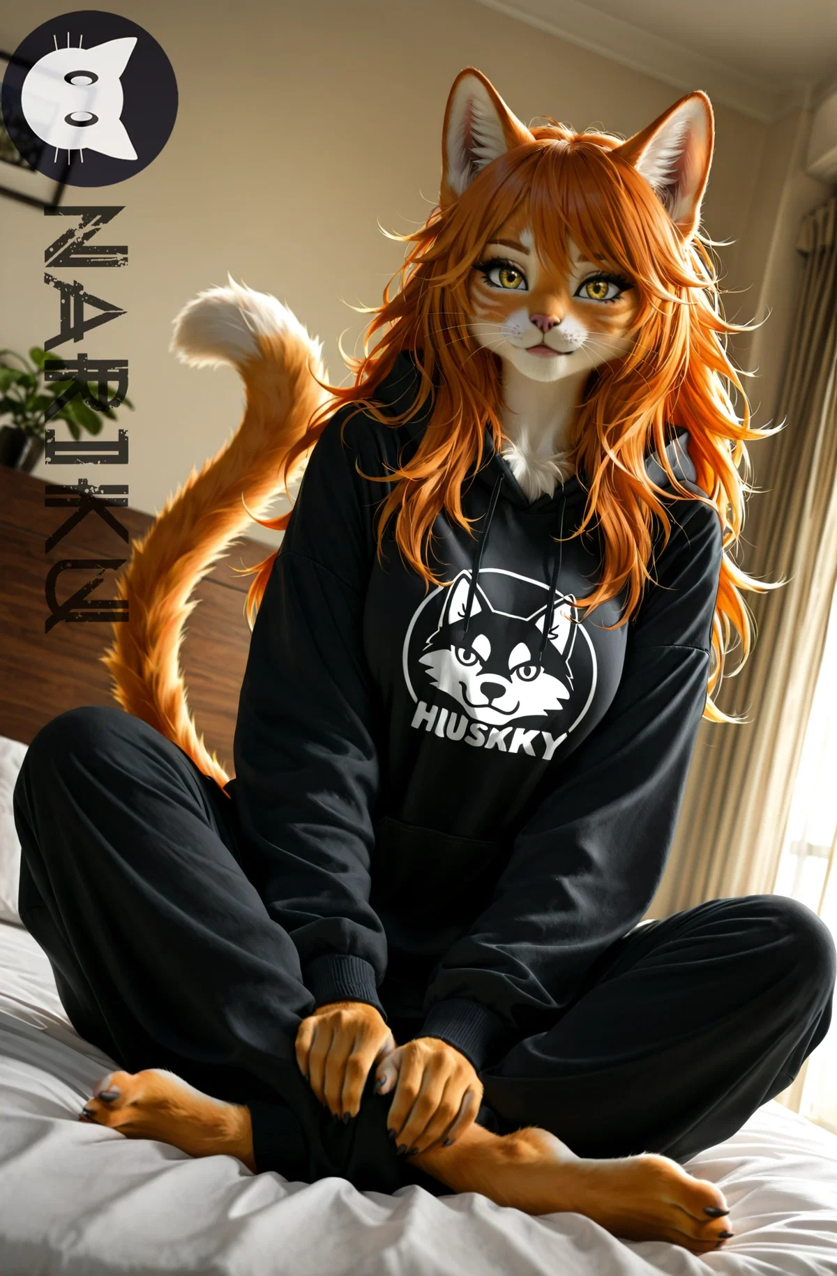 Alani the clumsy orange cat