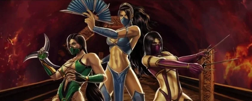Jade, Kitana, and Mileena