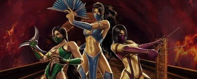 Jade, Kitana, and Mileena