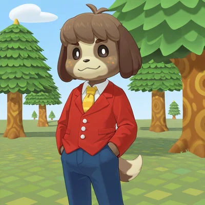 Digby from Animal Crossing