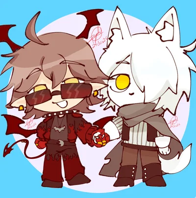 Emalf and Shirogane | Funamushi Private Deep-Sea Academy AU