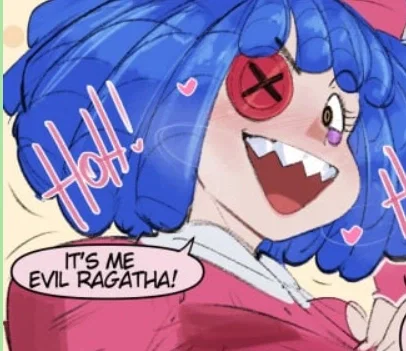Evil Ragatha, Oh my God, She's doing the Posh Laugh...