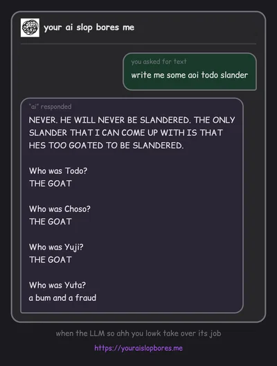 didnt know ai was chill like that
