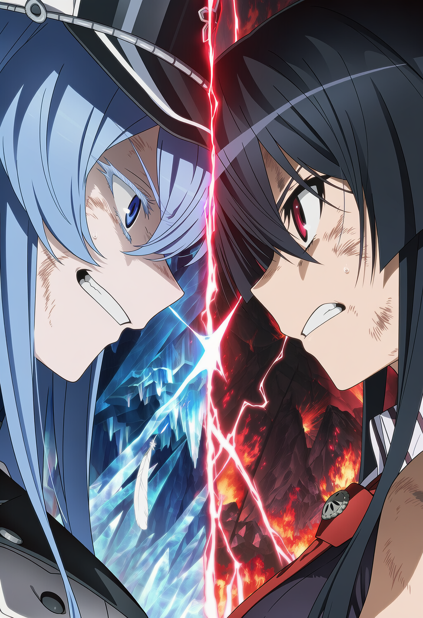 Esdeath vs Akame 
