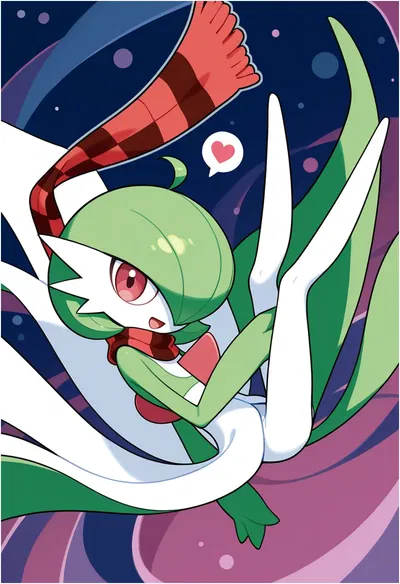Gardevoir - Rescued from a decade of darkness. Now she's your shadow, your guardian, and she's never letting you go.