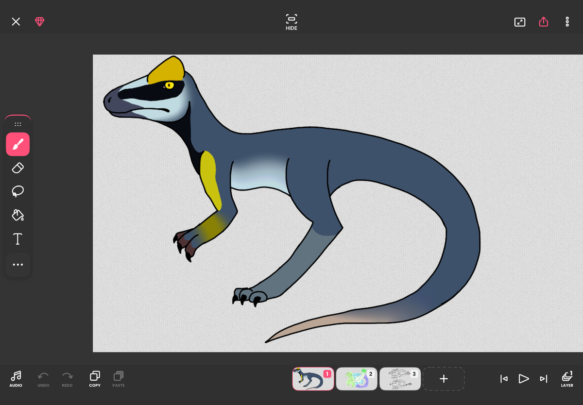 A dinosaur!