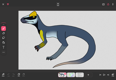 A dinosaur!