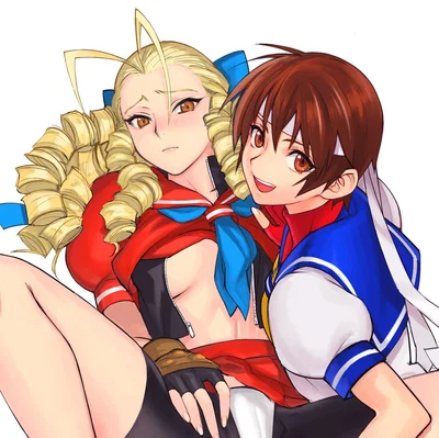 Karin Kanzuki & Sakura Kasugano
