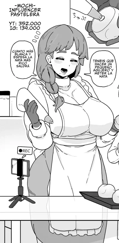 filling your mommy baker with cream