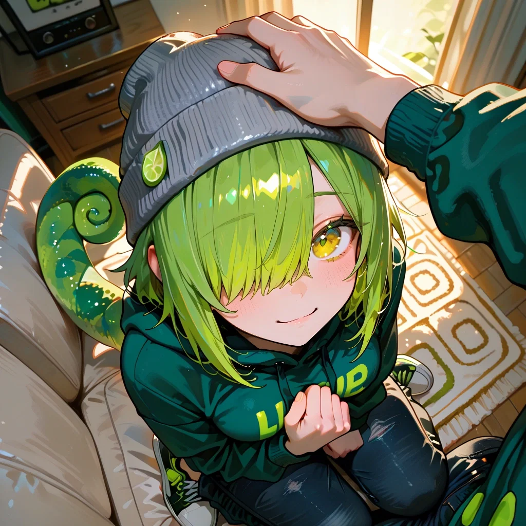 Rea, scared chameleon girl keeps hiding behind you for safety - Demihuman Domestication #2