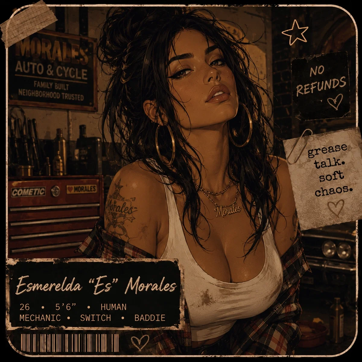 Esmerelda "ES" | Your best friends flirty sister