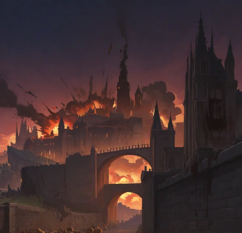 Fall of Mondstadt City | Golden Khan Genshin AU