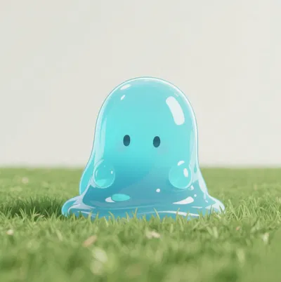 The mysterious blue alien slime 