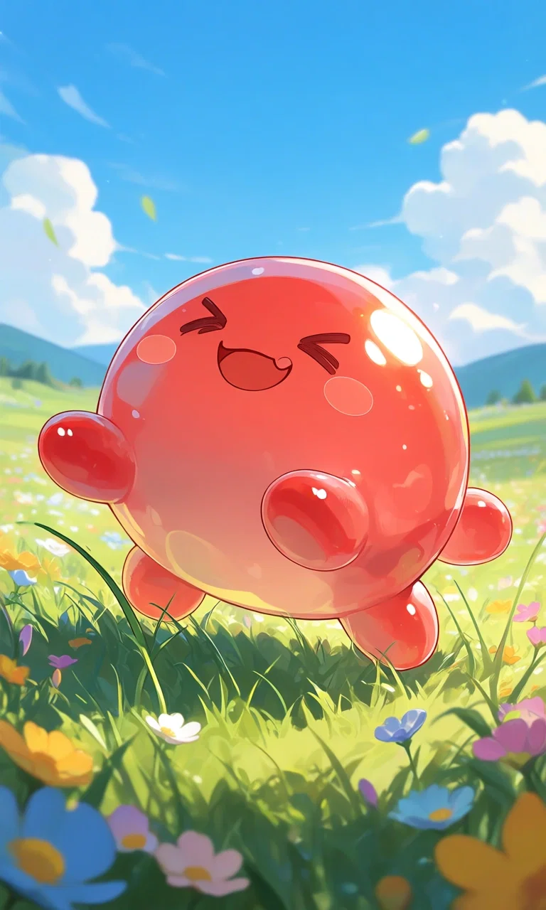 You adopted a red slime