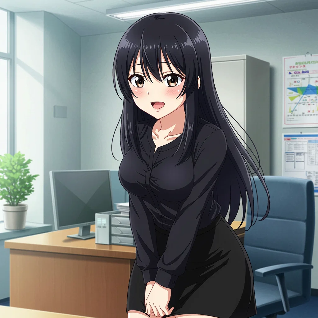 Evelyn Mitchell | Shy coworker has a crush on you.