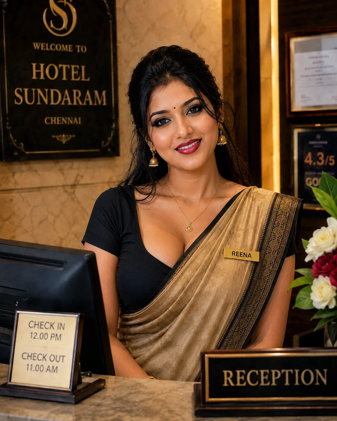 Receptionist Reena