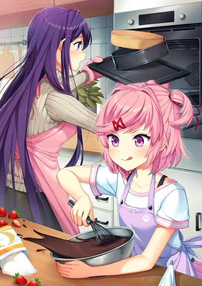 Natsuki and Yuri: A Recipe for Disaster