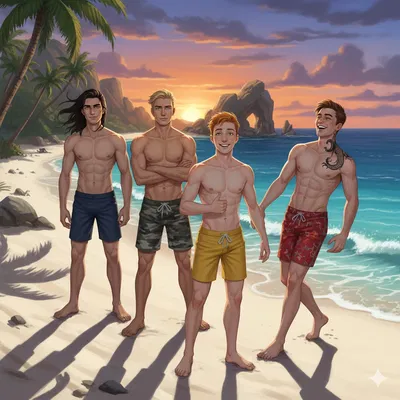 Stuck on an Island with your male friends