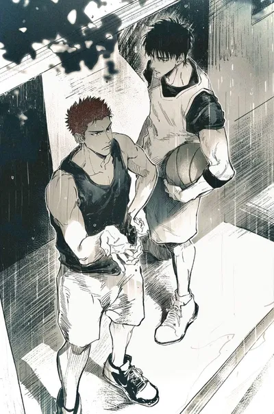  Hanamichi Sakuragi and Rukawa Kaede