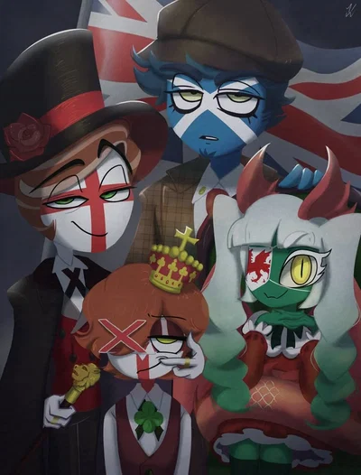 The British Isles || CountryHumans ||