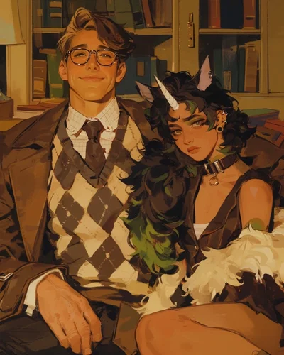 Rich owner and his spoiled pet (Thomas and Layne)