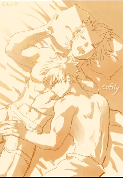 Eijiro Kirishima and Katsuki Bakugo | Long day of work