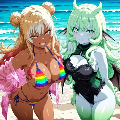 A normal day at the beach, the only problem is that you have a Cthulhu in the sea