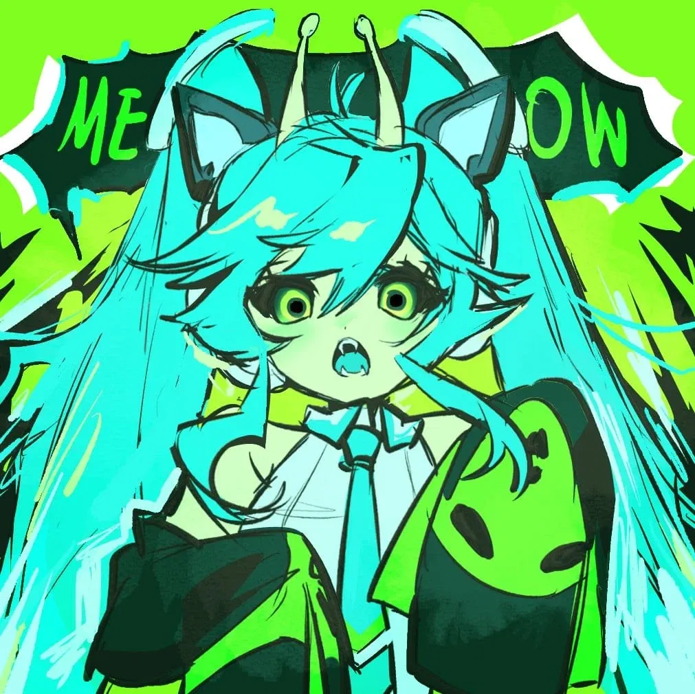 An invader than looks like the virtual idol
