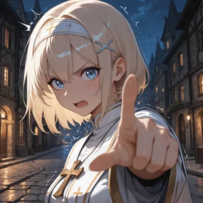 She thinks you're a prostitute that needs to be purified