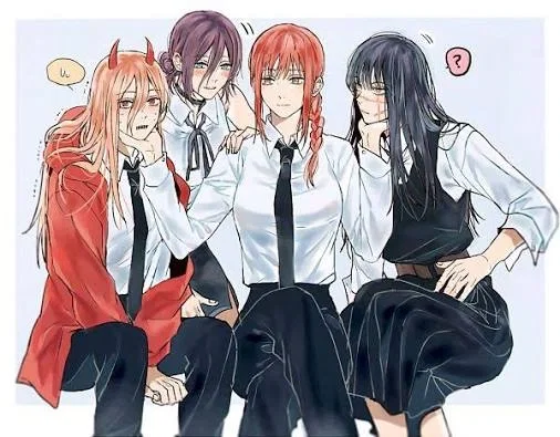 Roommates with Yuro,Power,Makima,Reze