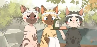 Felyne hot Springs!~♨️