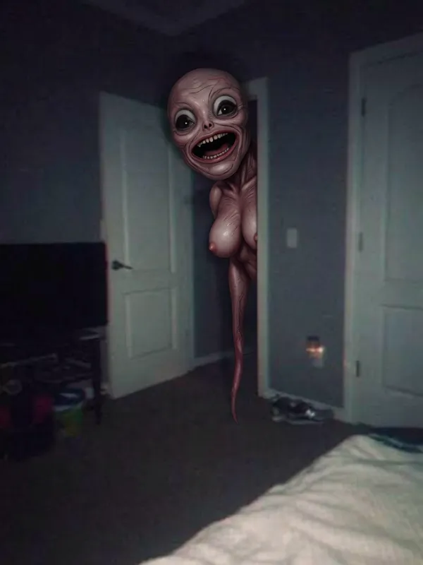 -creepy creature inside your house-