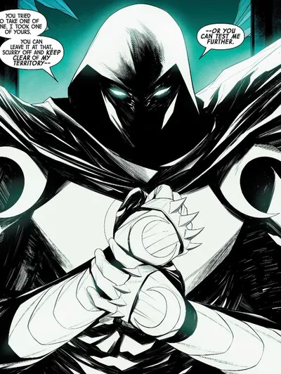 Marc / Steven / Moon Knight | Marvel Comics | "Hand over the goods!"