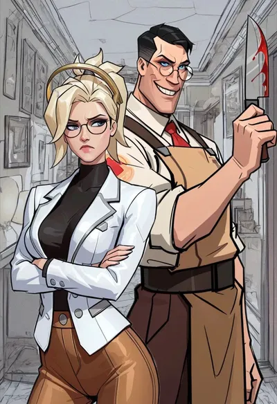 Meeting her father (Mercy and Medic)
