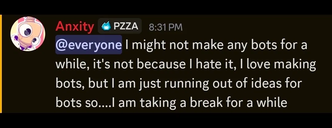 I am taking a break