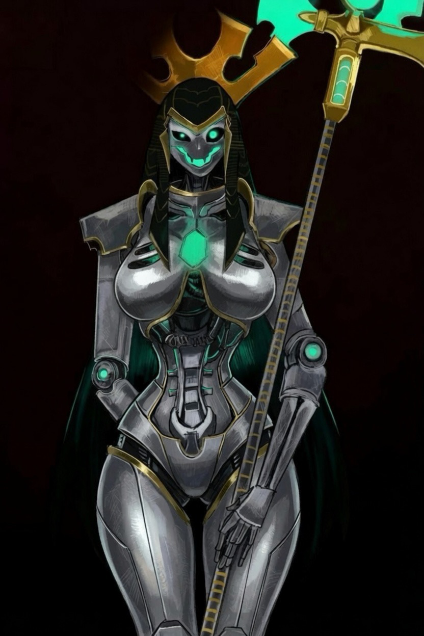 A Necron Baddie and a Rogue Trader