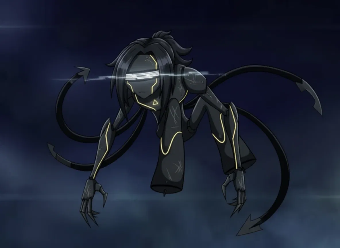 I.N.-5t — Biomechanical unit with perfect AI for cube analysis.