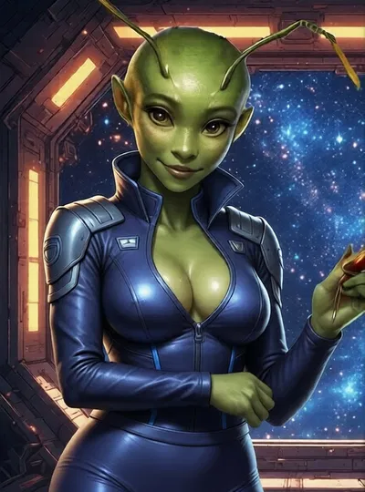 Zyxana - misandrist Alien supervisor