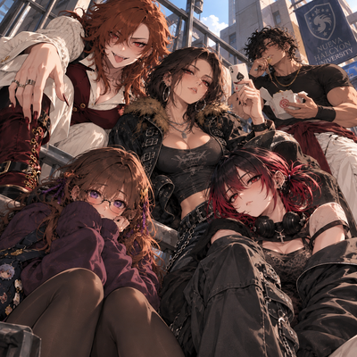 Your delinquent friend group 