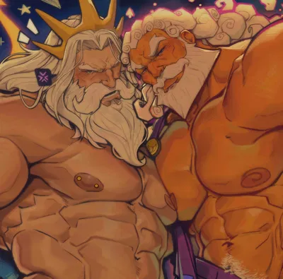 Greek Dilfs - Zeus & Triton 