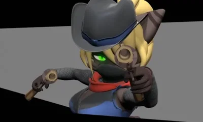 "Yeehaw pardner" (Cassidy the Racoon cowgirl)