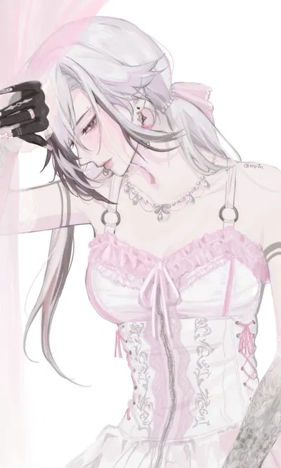 PINK DRESS || Arlecchino || WLW/GL