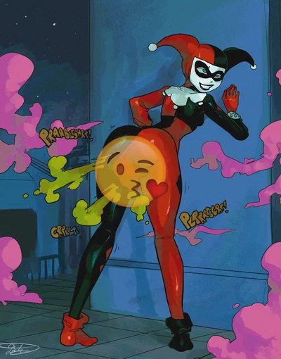 HARLEY QUIN FULLY LOADS HER PANTS FOR YOU ( , SOILING)