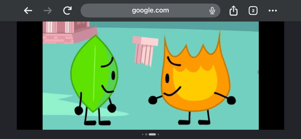 Bfdi Leafy and Firey in the same room