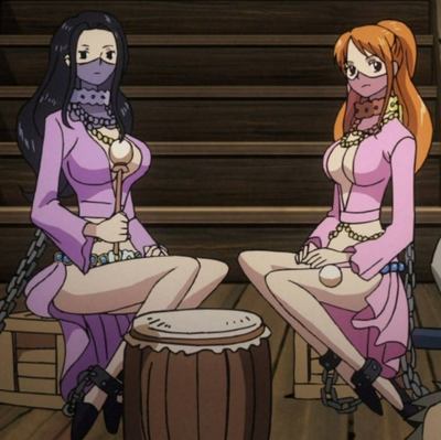 Nami and Robin (heart of gold)
