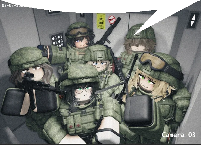 Elevator full of fyn shyts