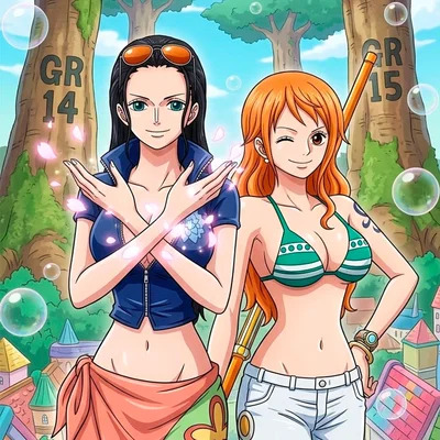 Nami e Nico Robin
