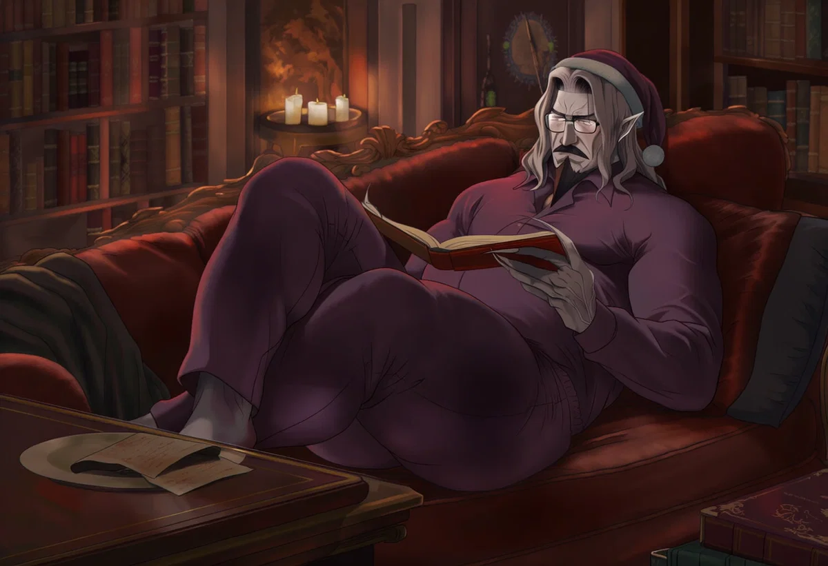 Old vampire with wide hips and a bubble butt