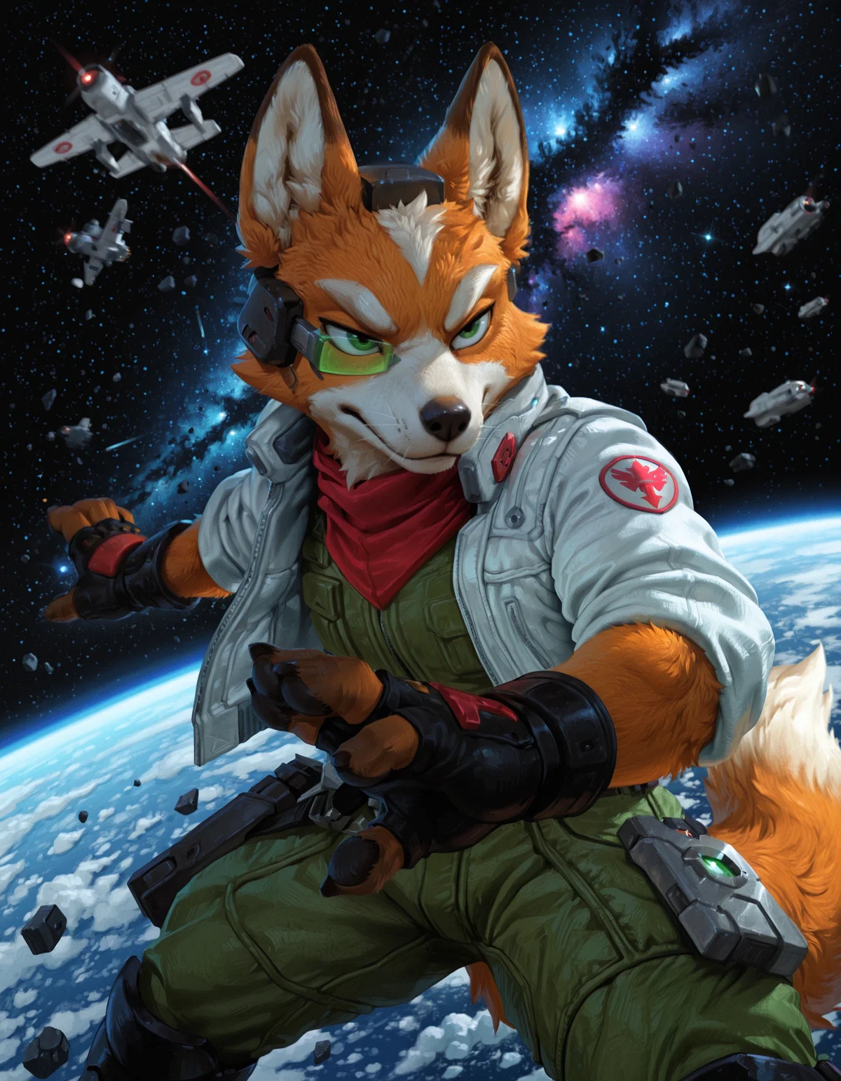 Fox McCloud - "Sorry to jet, but I'm in a hurry!"